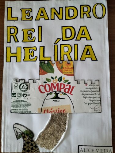 Capa da história infantil "Leandro Rei da Helíria", de Alice Vieira